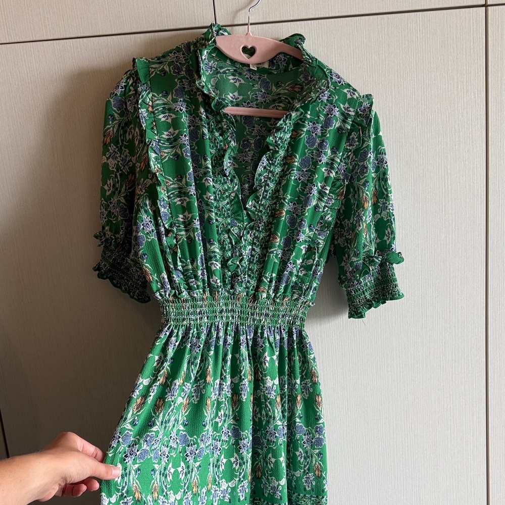 Max Studio Green Floral Maxi Dress